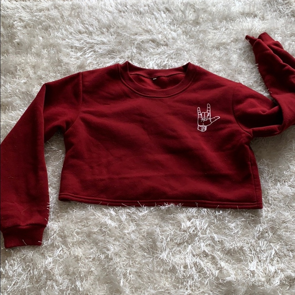 Peace Crop Crewneck